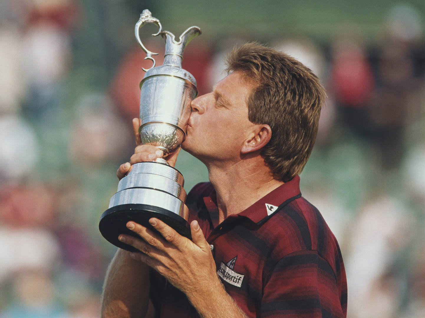 Nick Price Kissing Trophy Wallpaper