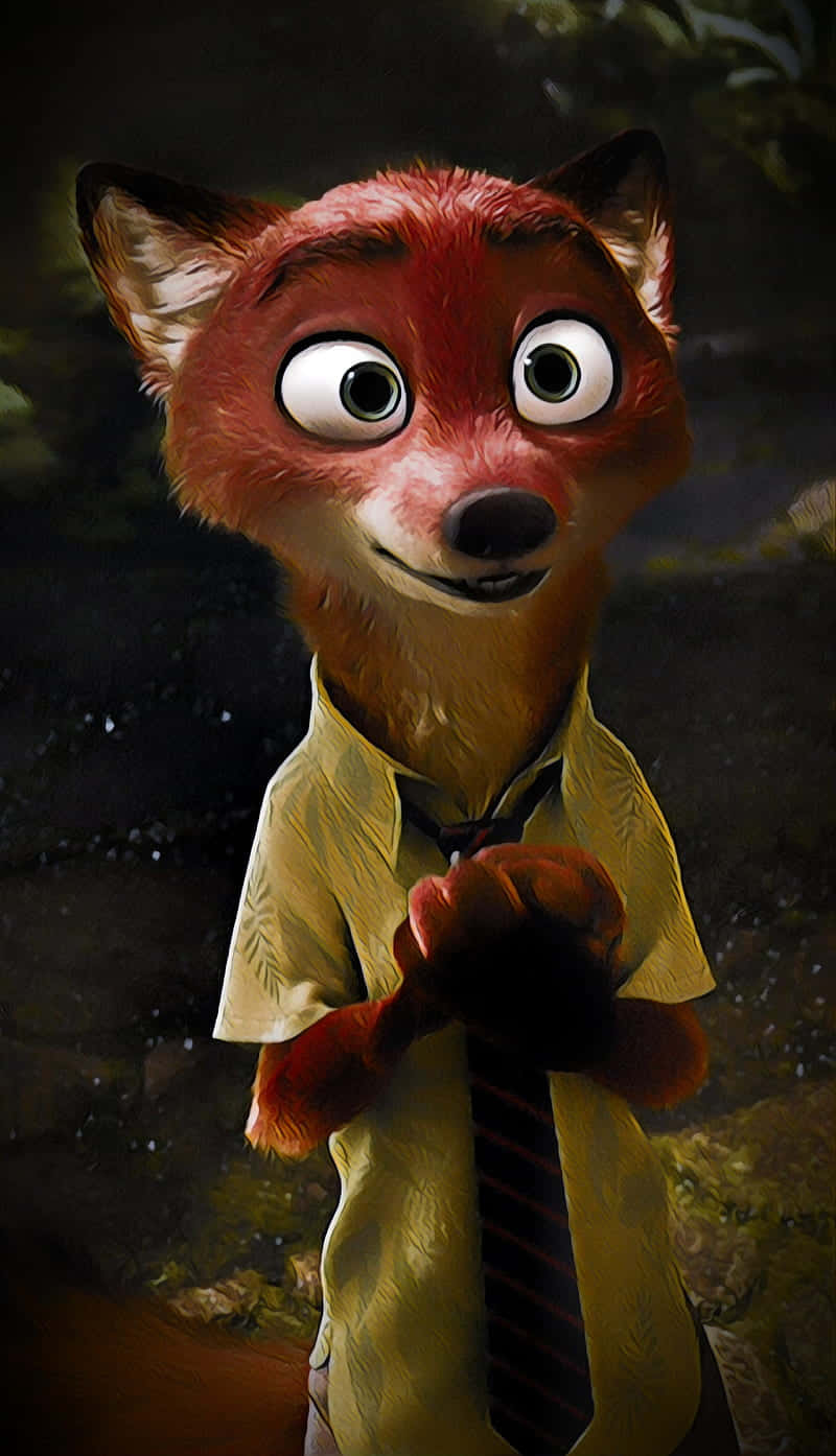 Nick Wilde Charming Smile Wallpaper