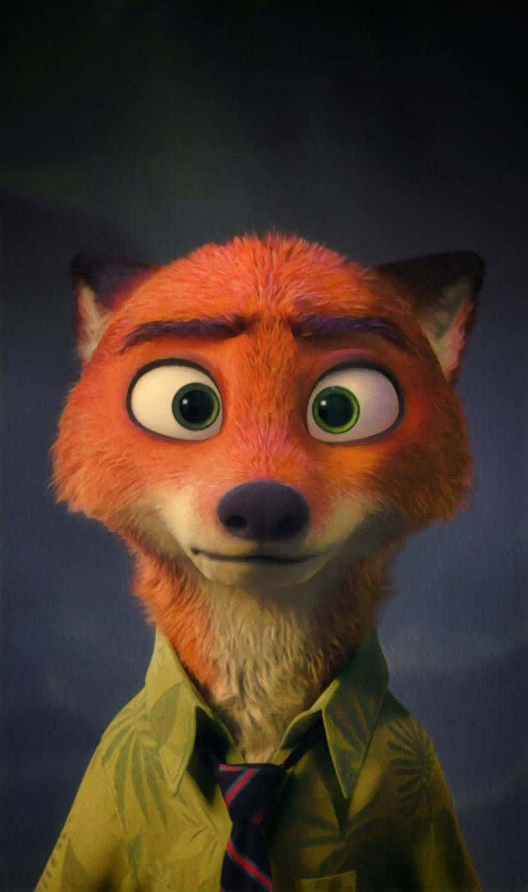 Nick Wilde Smiling Portrait Wallpaper