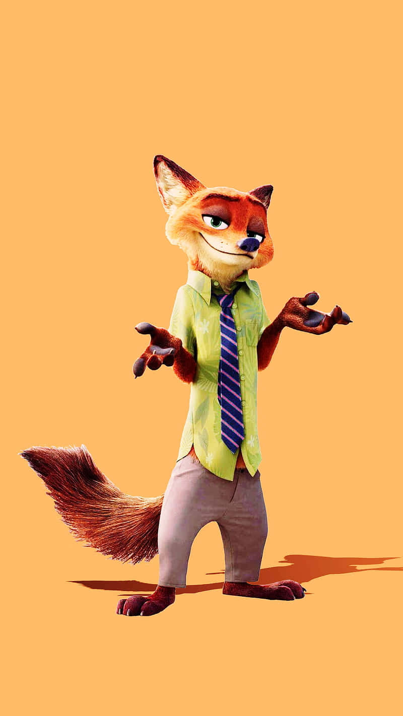 Nick Wilde Zootopia Character Pose Wallpaper