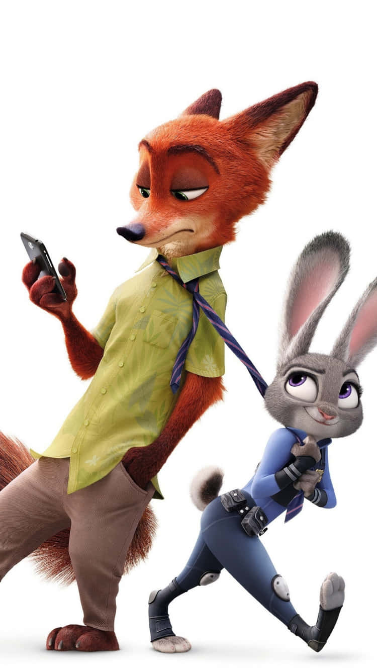 Nick Wildeand Judy Hopps Zootopia Wallpaper