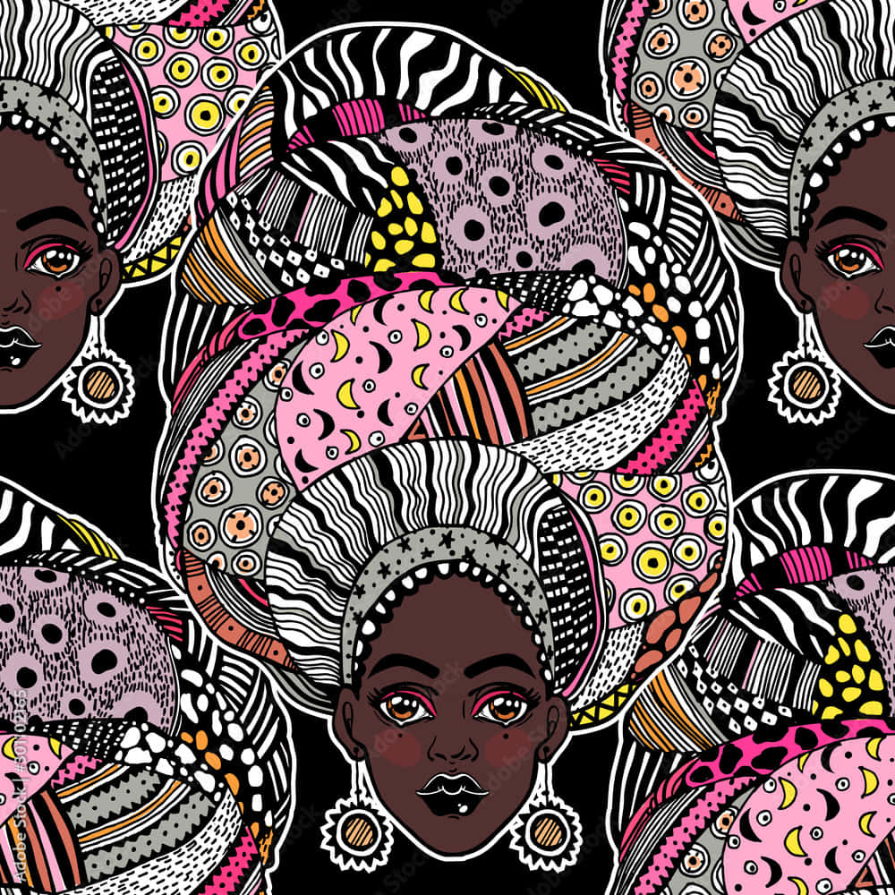 Nigerian Woman Art Poster Wallpaper