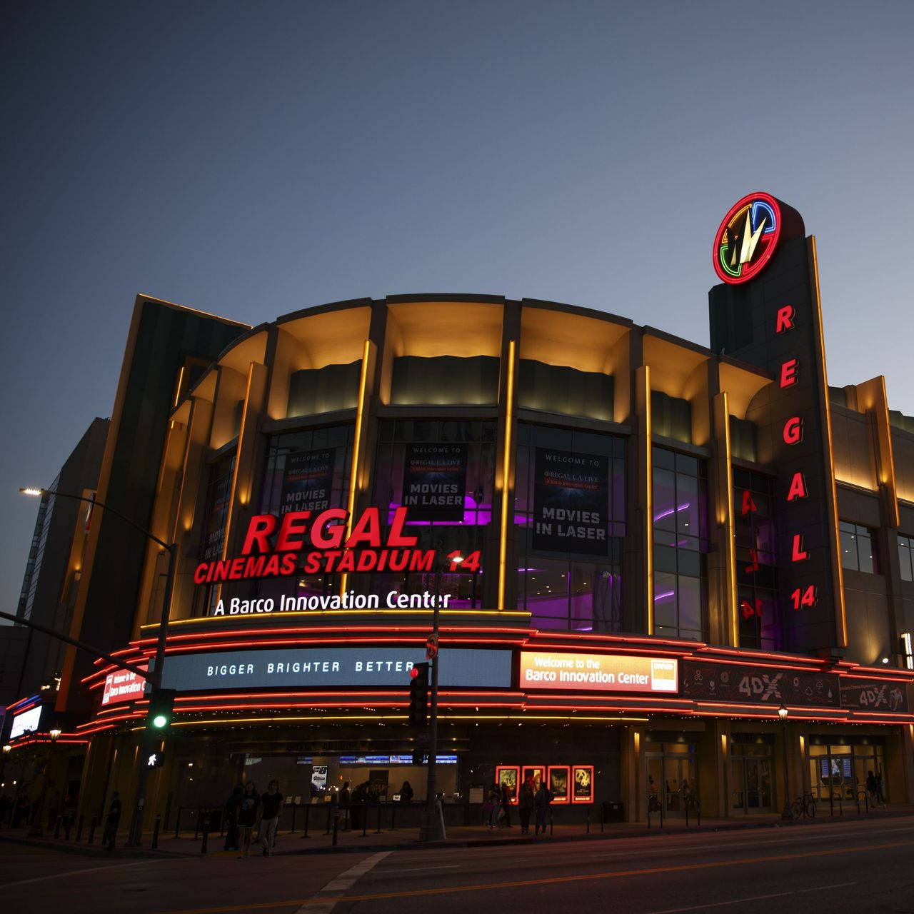 Night At Regal Cinemas Stadium Wallpaper