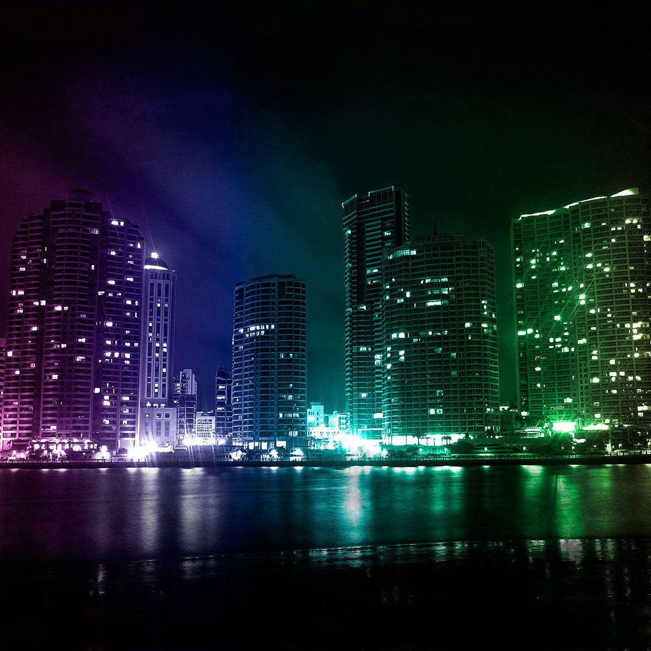 Night City On Galaxy Tablet Wallpaper