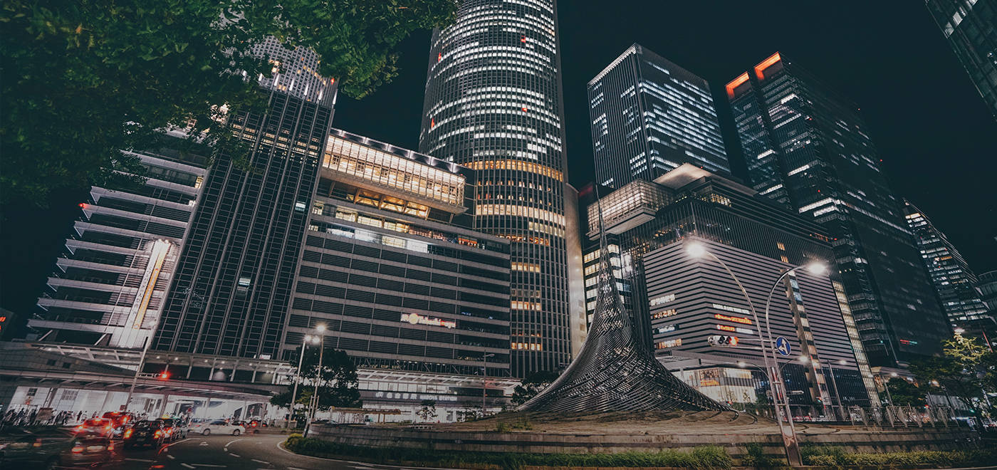 Night In Nagoya Station Wallpaper