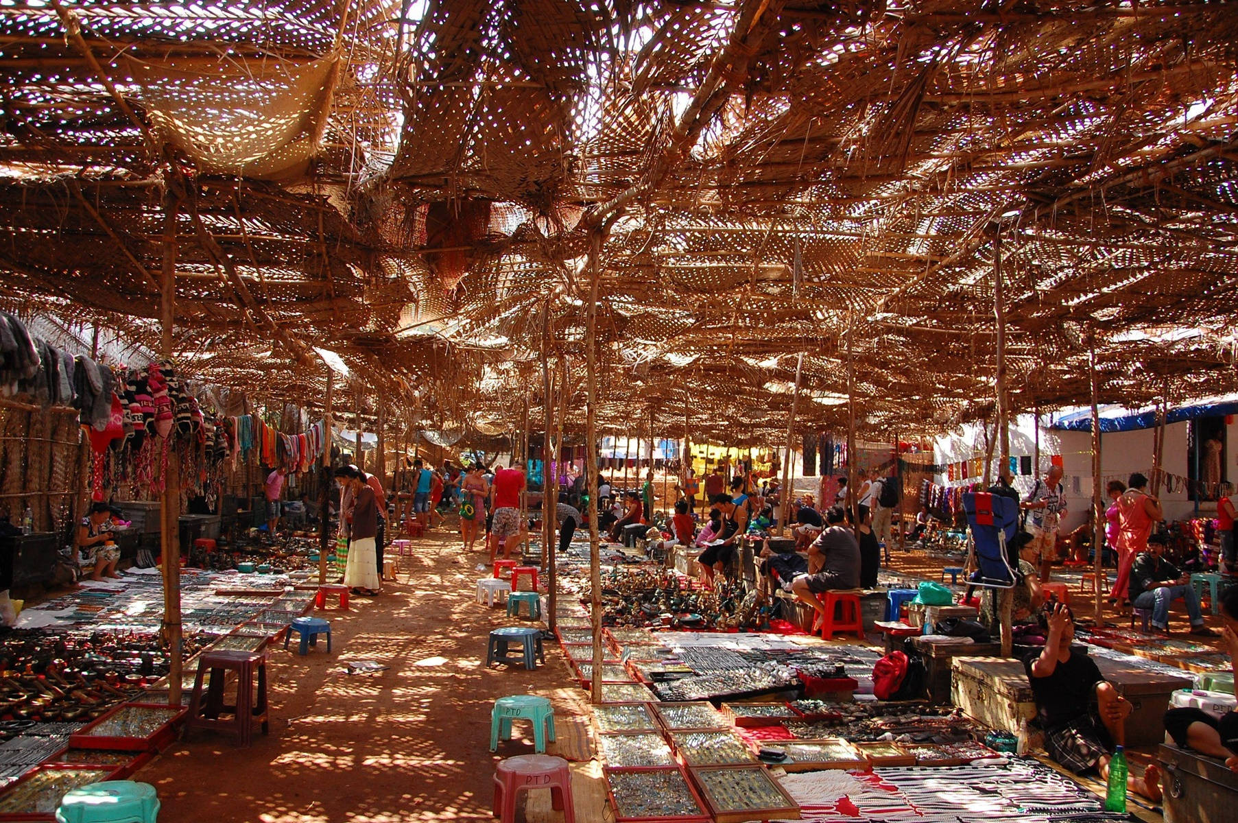 Night Market In Goa Wallpaper