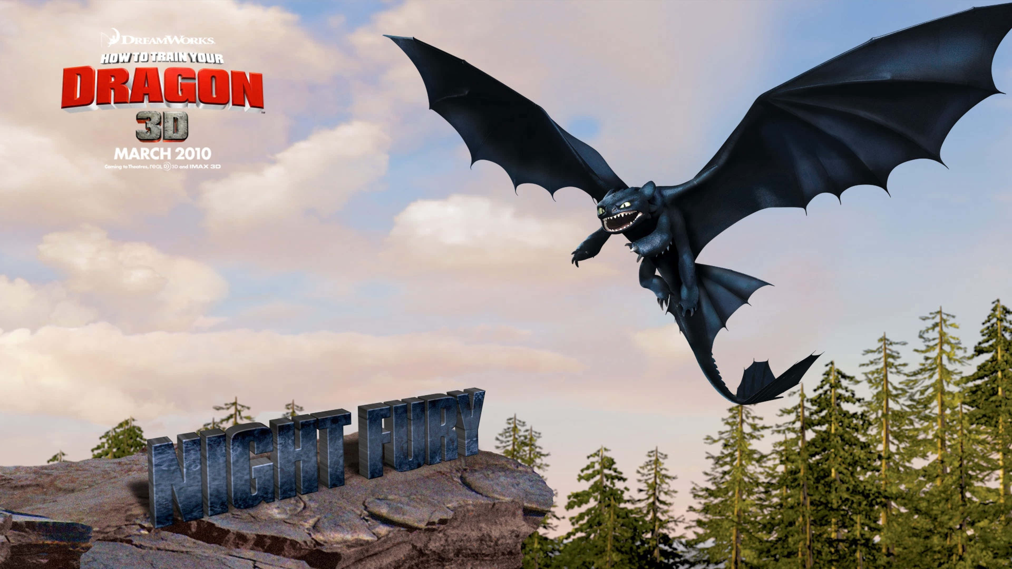 Nightfury And Lightfury Soars The Skies In How To Train Your Dragon: The Hidden World Wallpaper