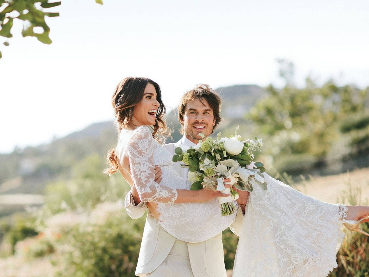 Nikki Reed And Ian Somerhalder Wedding Wallpaper