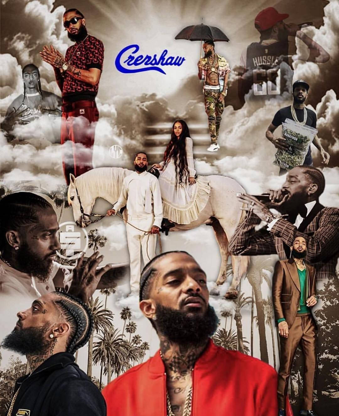 Nipsey Hussle Collage Wallpaper