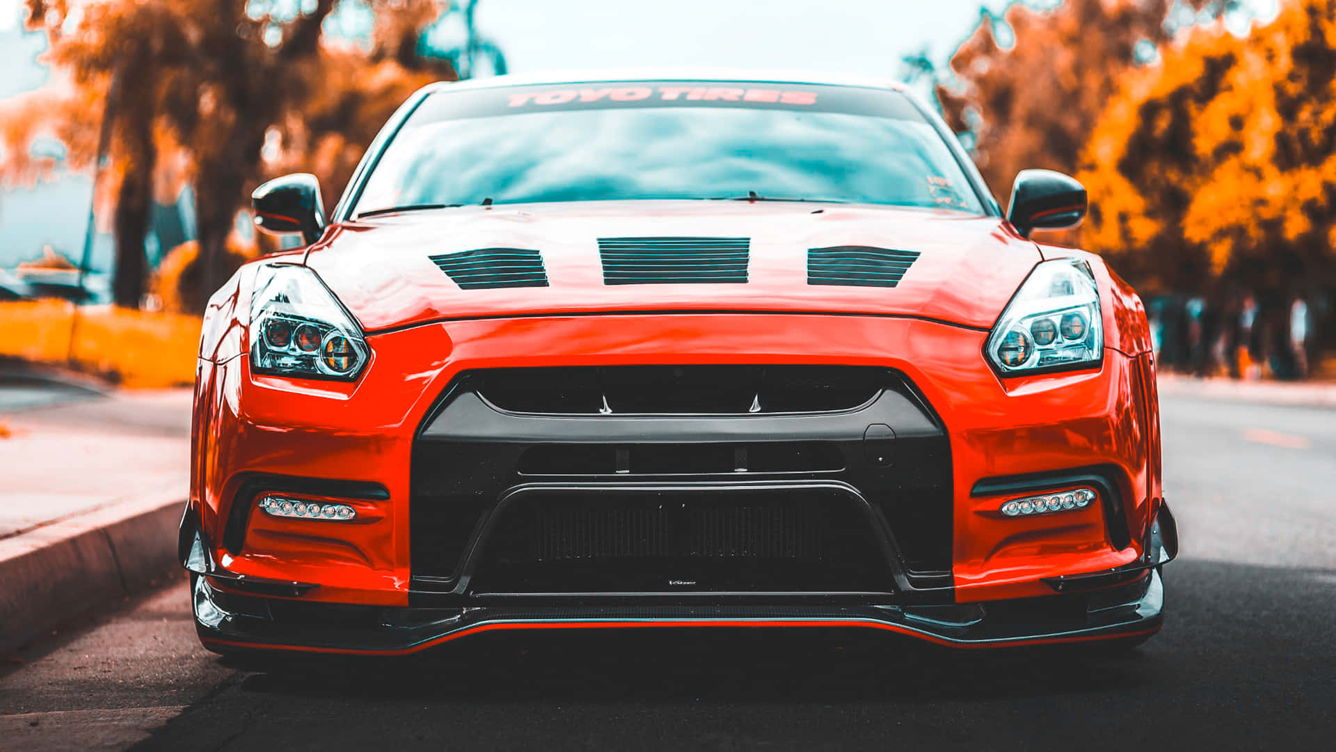 Nissan Gtr Twin-turbo V6 Engine Wallpaper