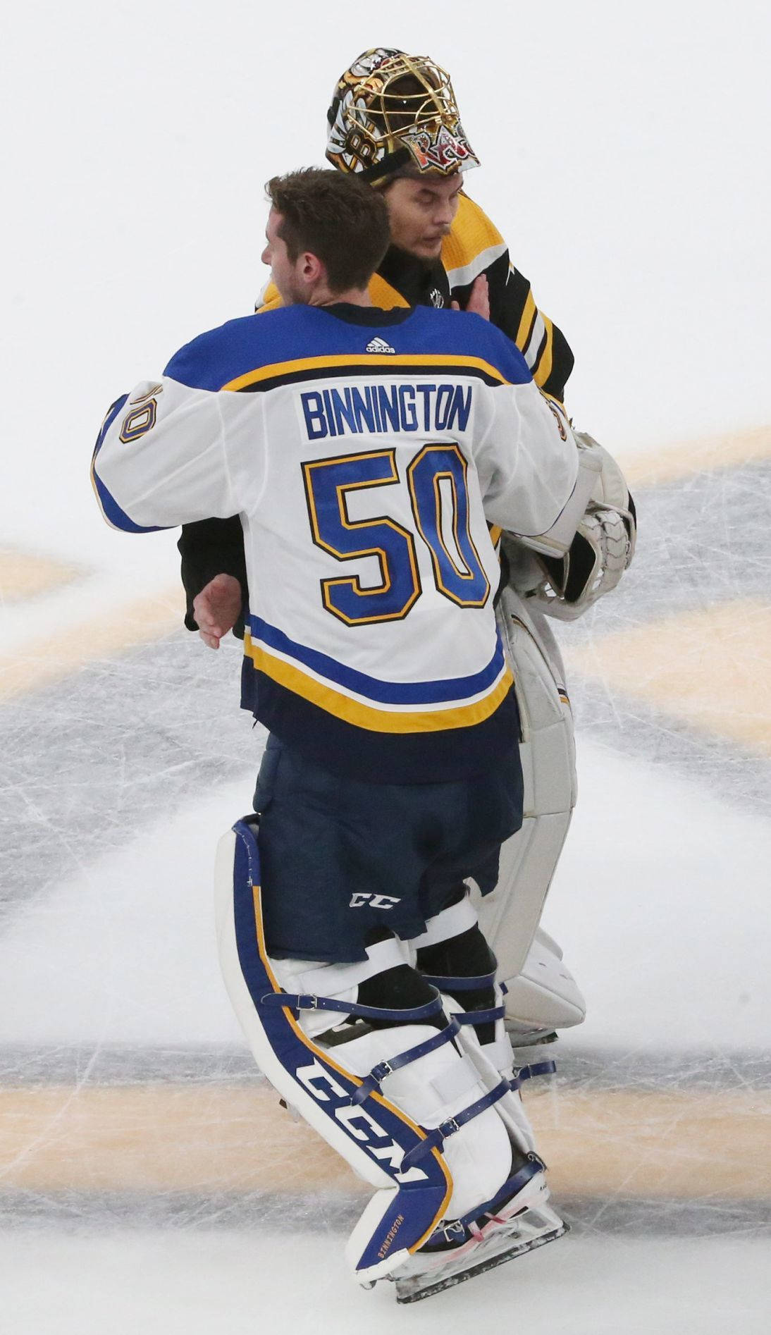 No. 50 Ice Hockey Goaltender Jordan Binnington Wallpaper