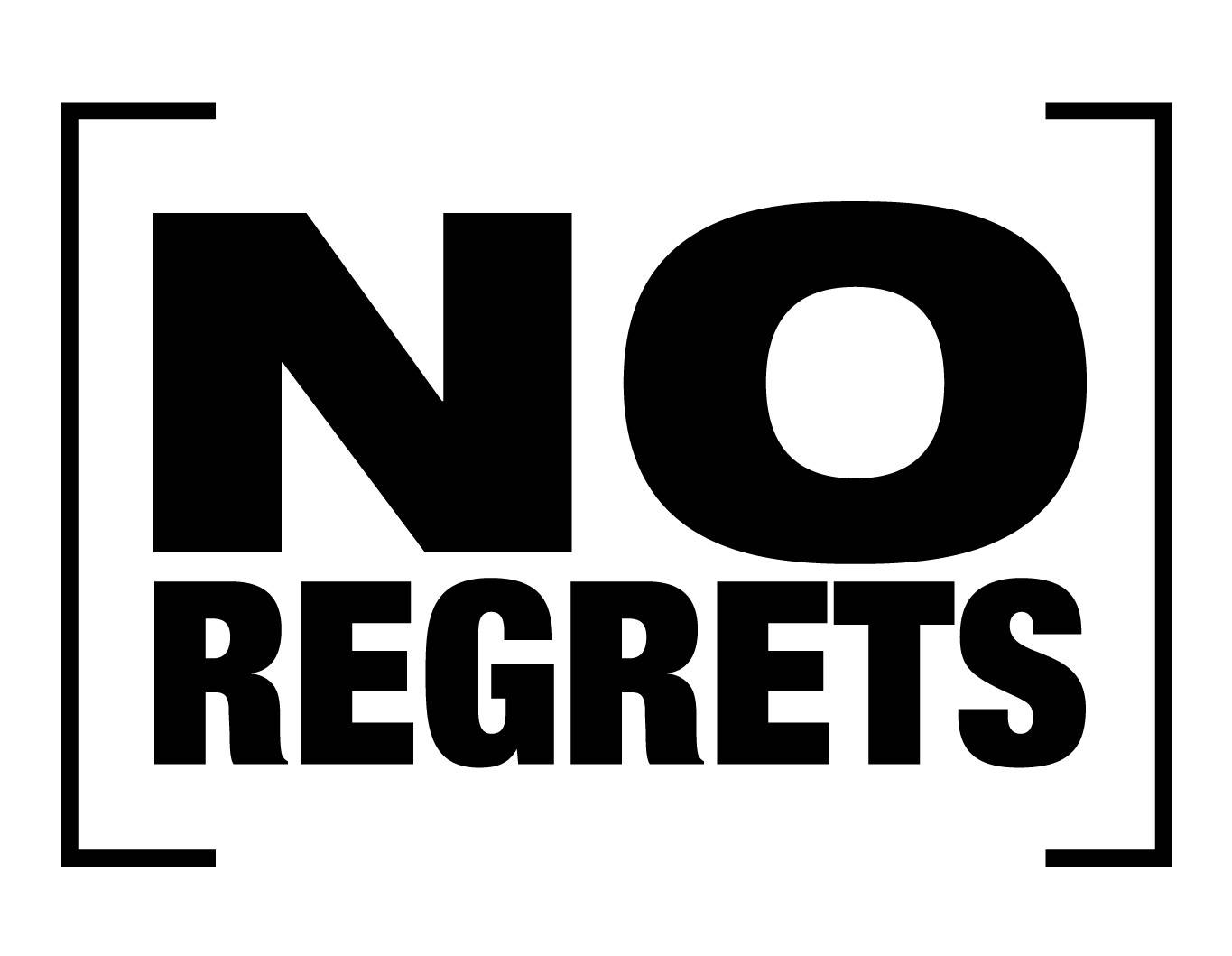 No Regrets White Wallpaper