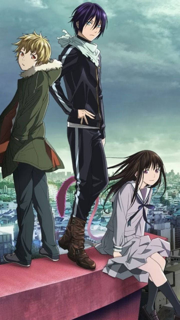 Noragami Building Rooftop View Wallpaper