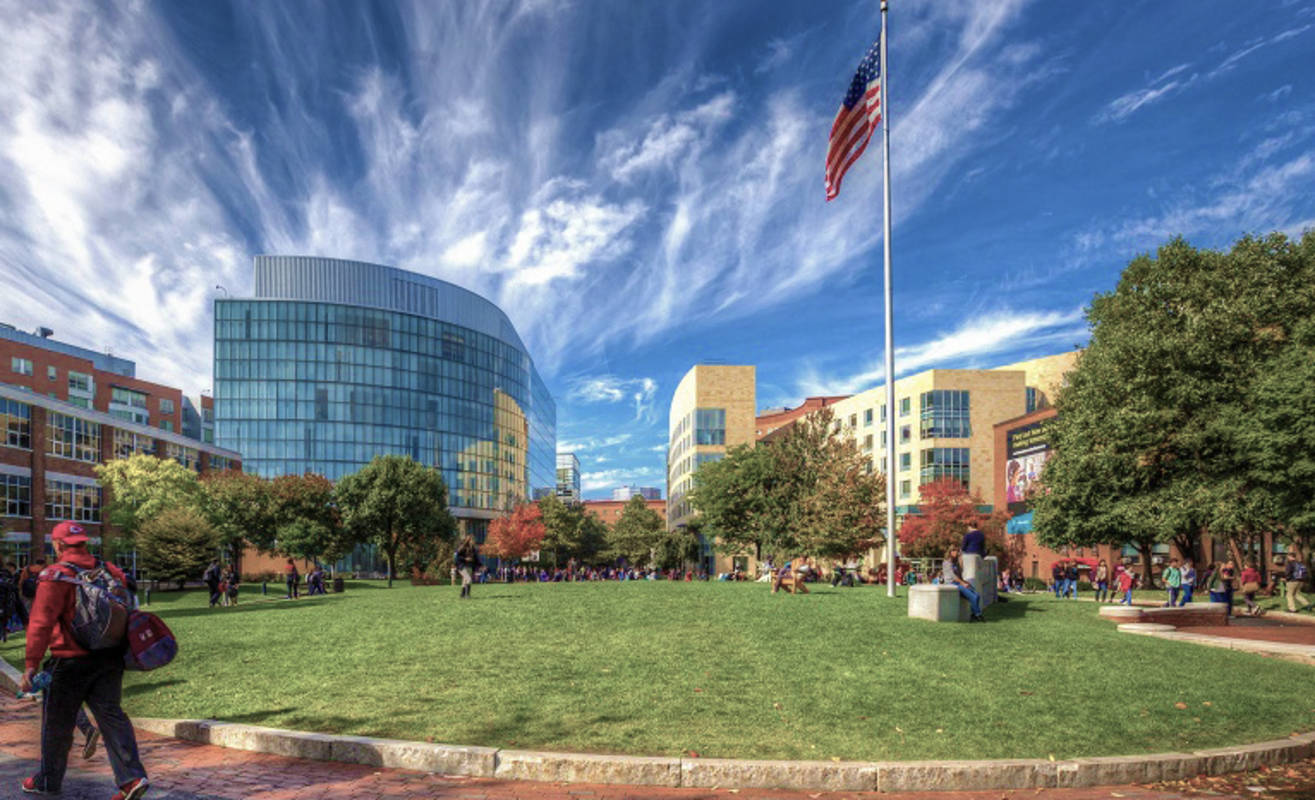 Northeastern University And Flag Wallpaper