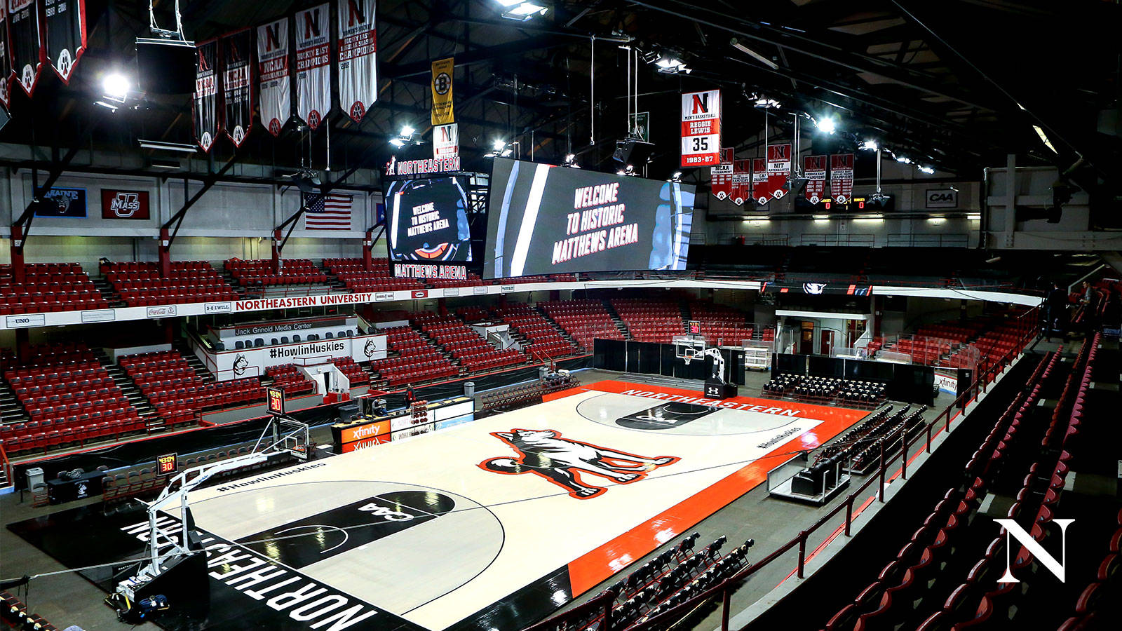 Northeastern University Huskies Home Court Wallpaper