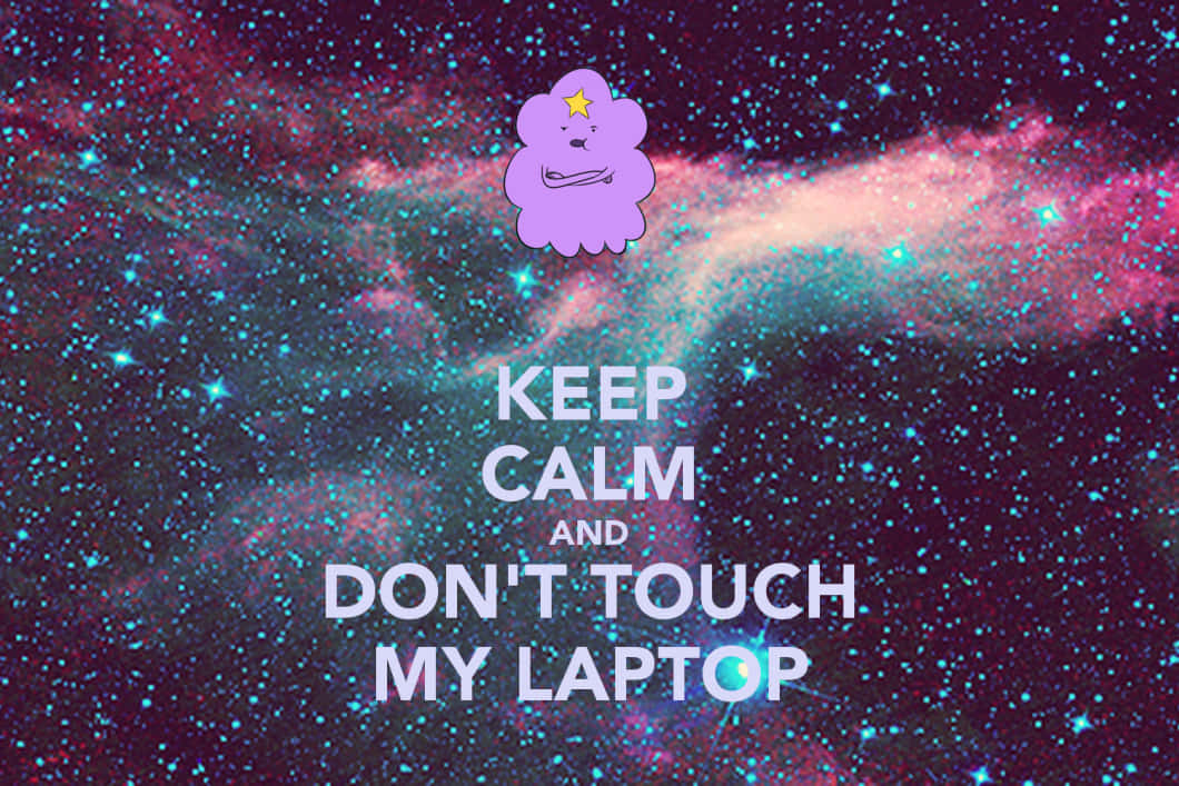“not Another Fingerprint On My Computer Screen!” Wallpaper