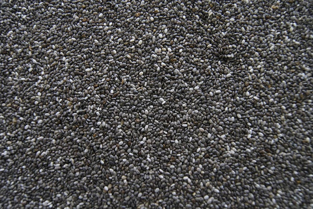 Nutritious Chia Seeds Close-up Wallpaper