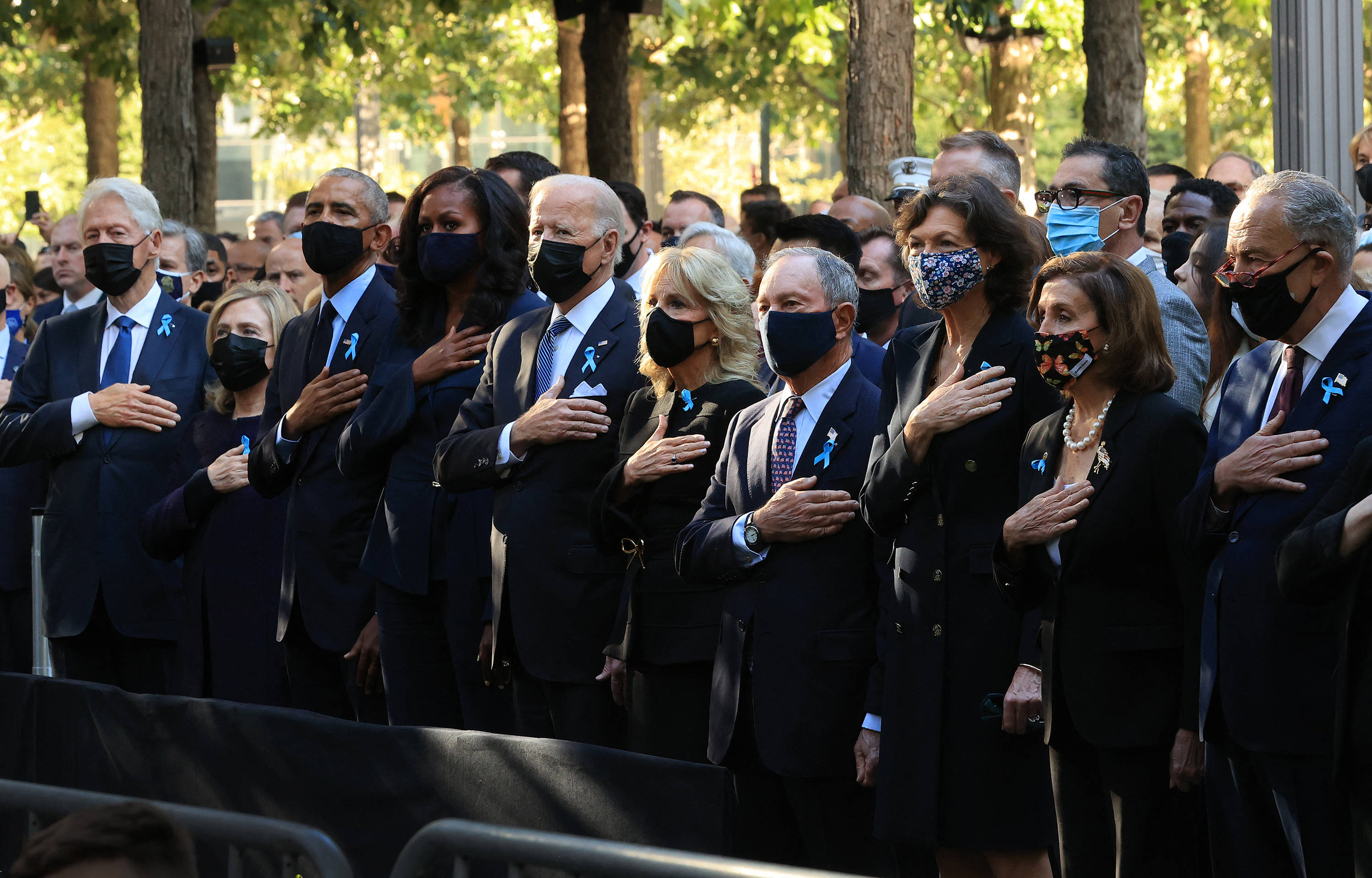 Obama And Biden At 911 Memorial Wallpaper