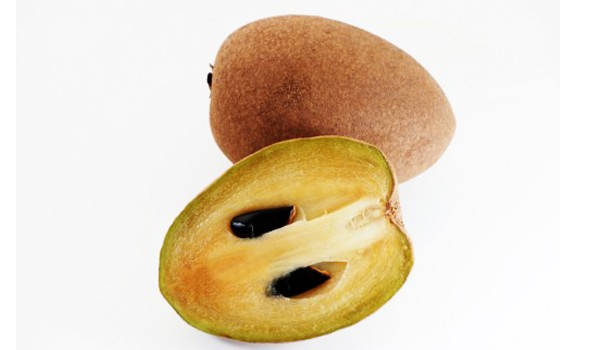 Oblong Ripe Sapodilla Fruit Wallpaper