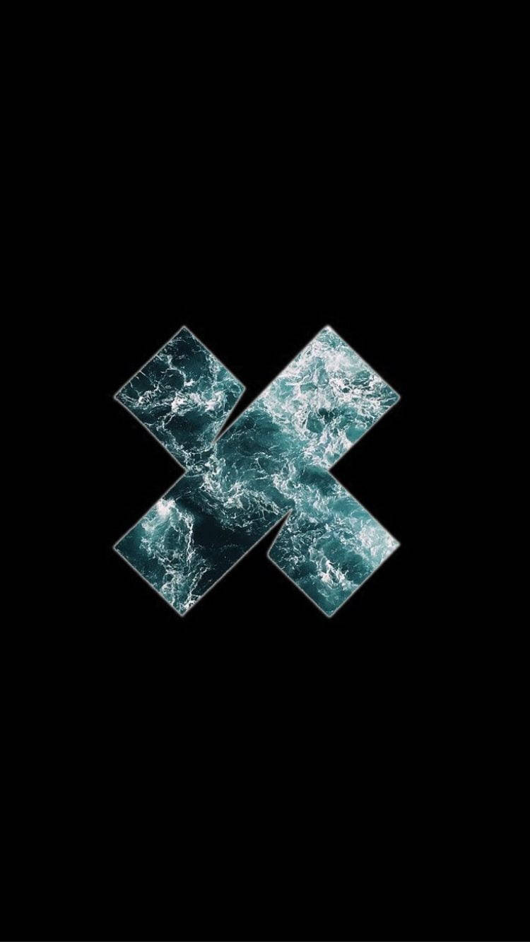 Ocean Waves Letter X Wallpaper