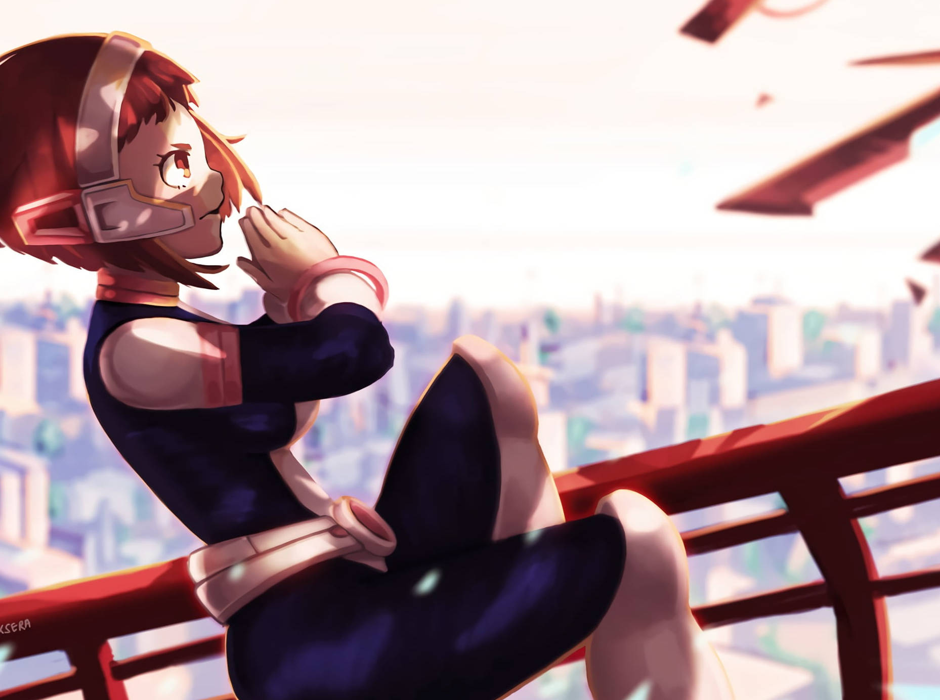 Ochaco Uraraka Superhero Wallpaper