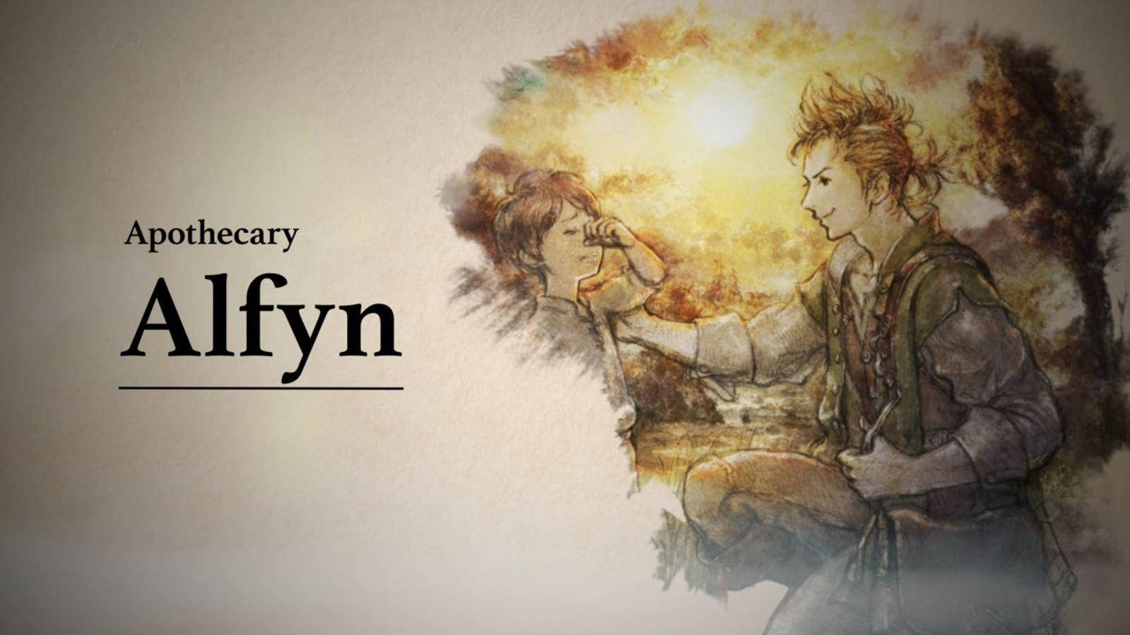 Octopath Traveler Alfyn Greets The Dawn Wallpaper