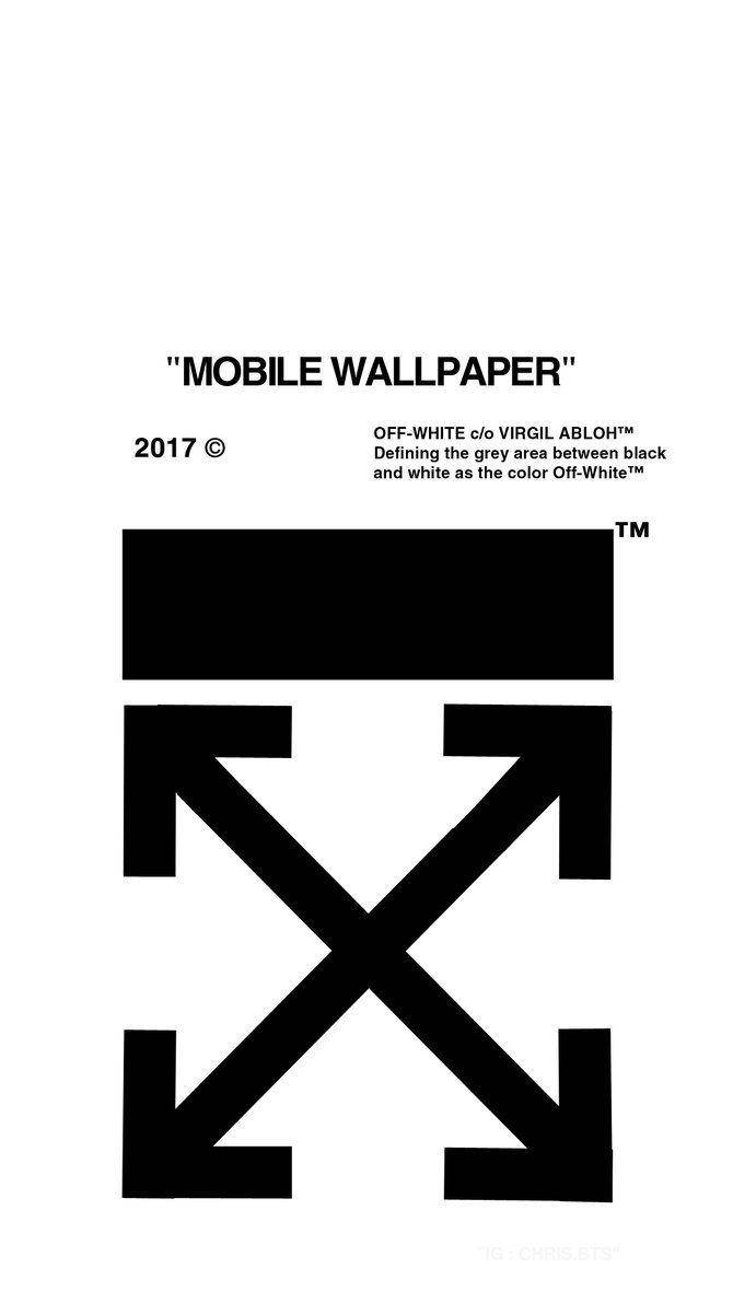 Off White Logo In White Wallpaper