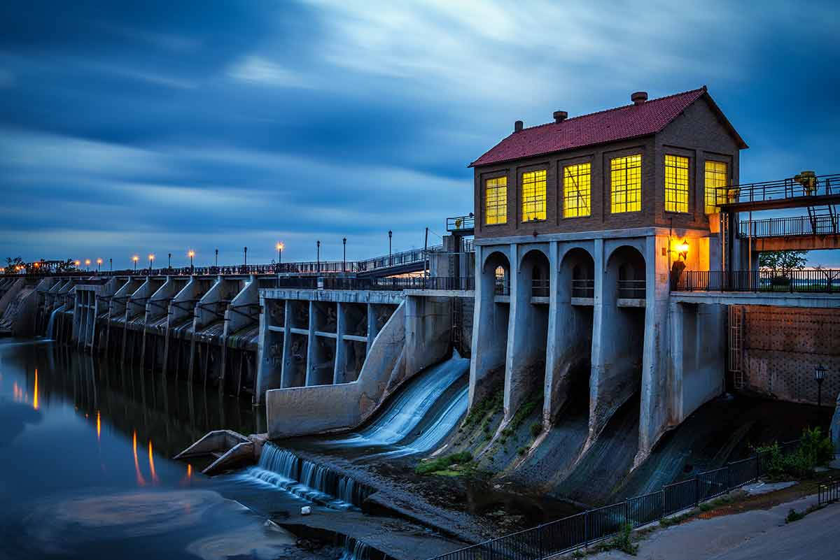 Oklahoma Lake Overholser Dam Wallpaper