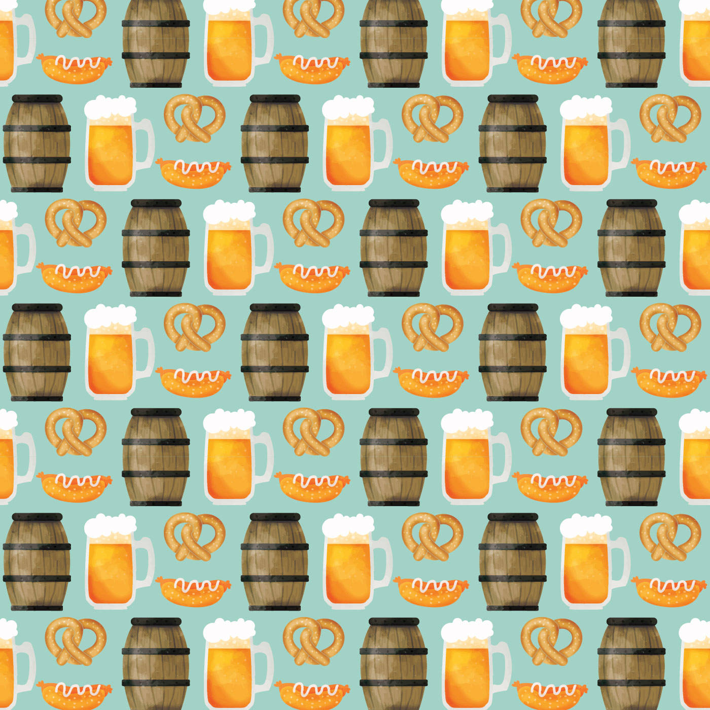 Oktoberfest Food And Drinks Wallpaper