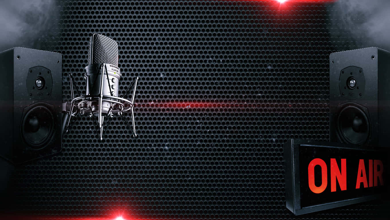 On Air Black Radio Station Wallpaper