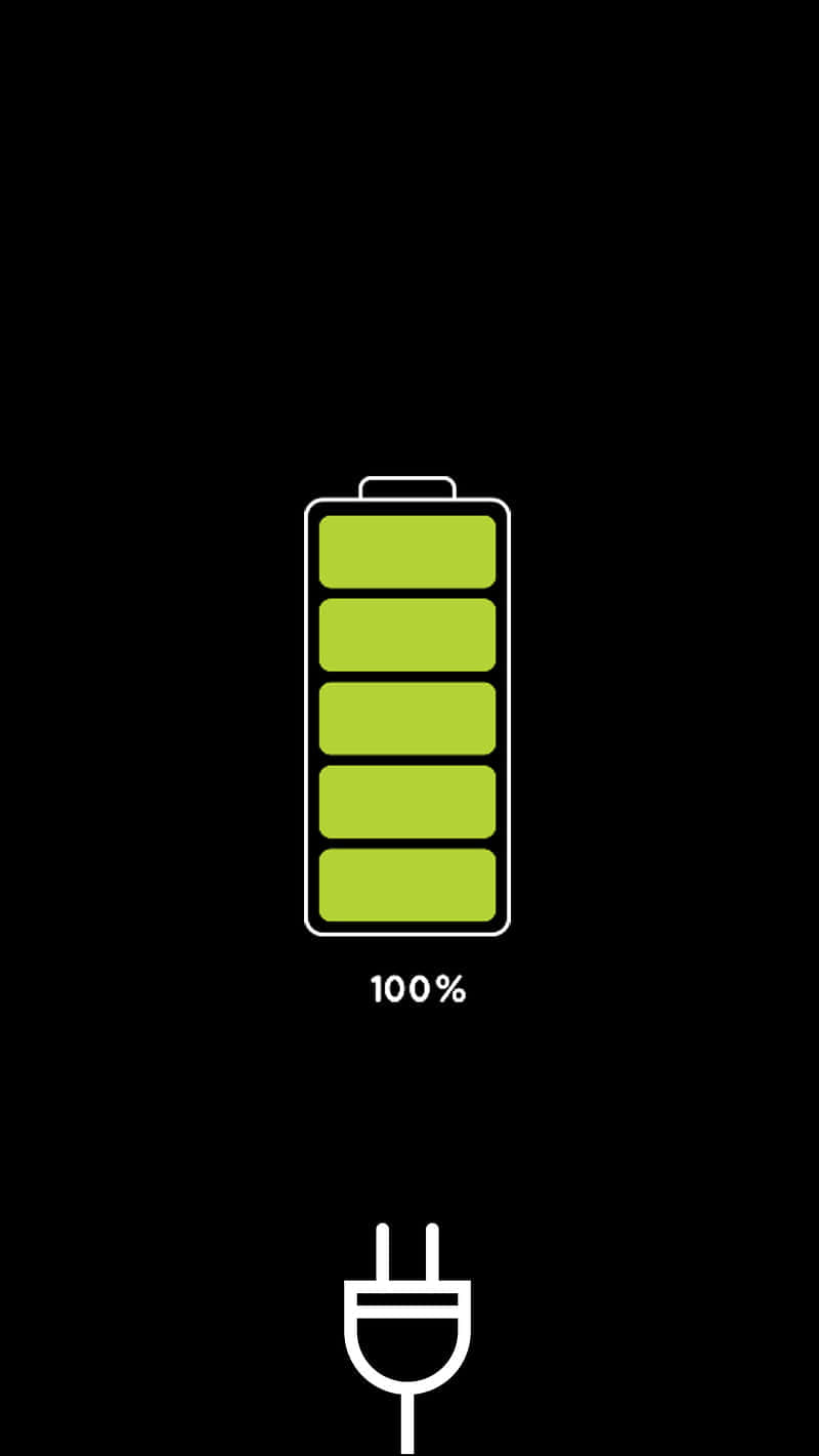 One Hundred Percent Battery Life Digital Art Wallpaper