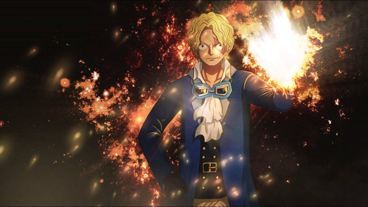 One Piece Live Sabo Flames Wallpaper