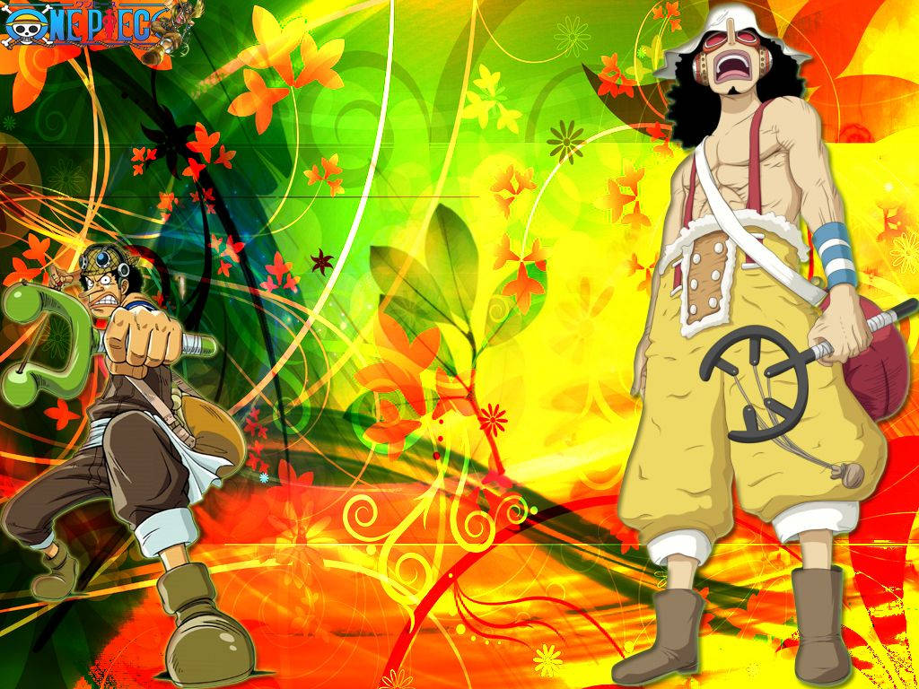 One Piece Usopp Nature Background Wallpaper