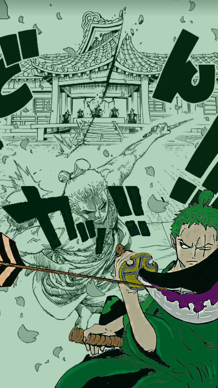 One Piece Wano Zoro Slash Wallpaper