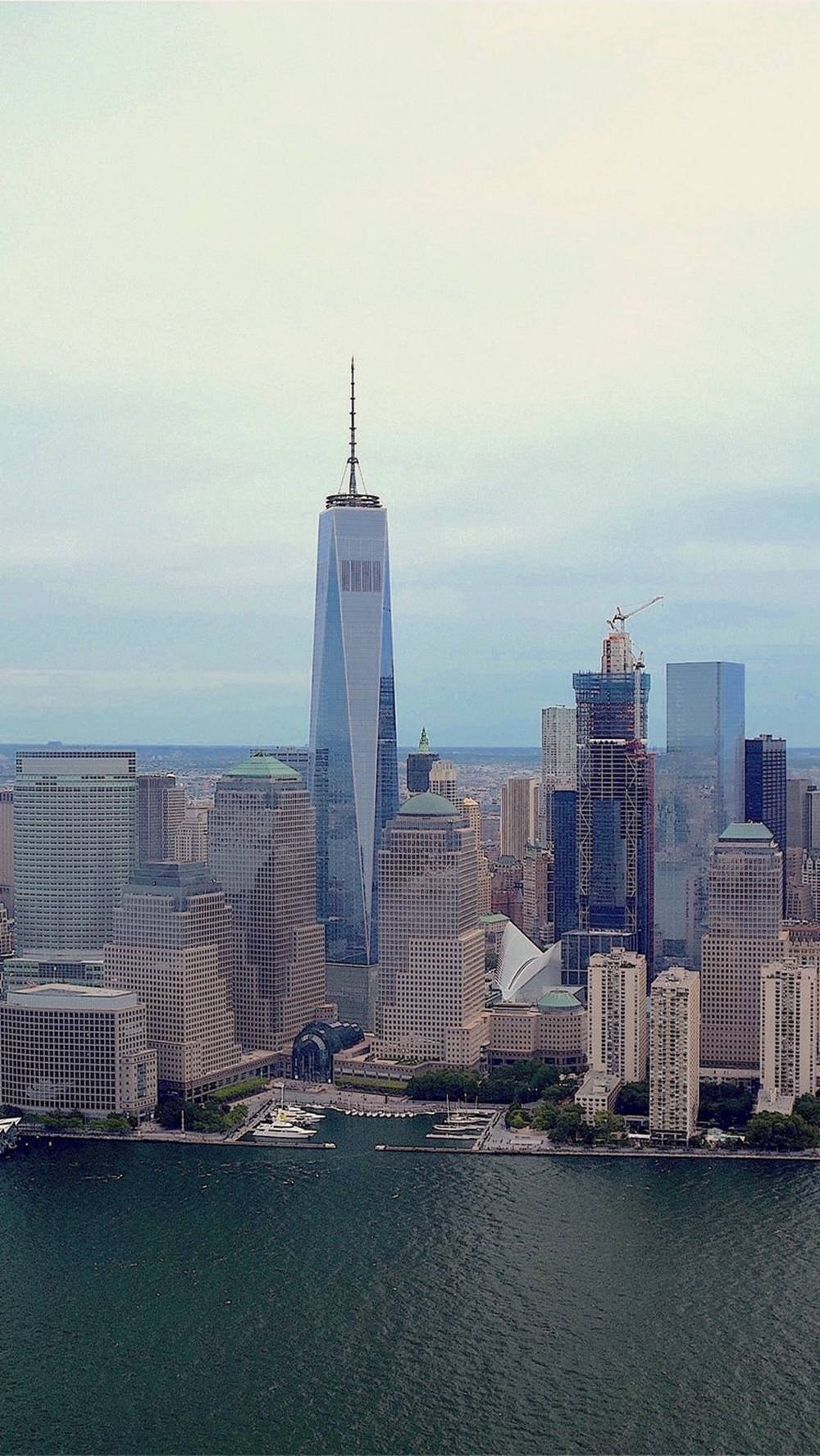 One World Trace Center Cityscape Nyc Phone Wallpaper