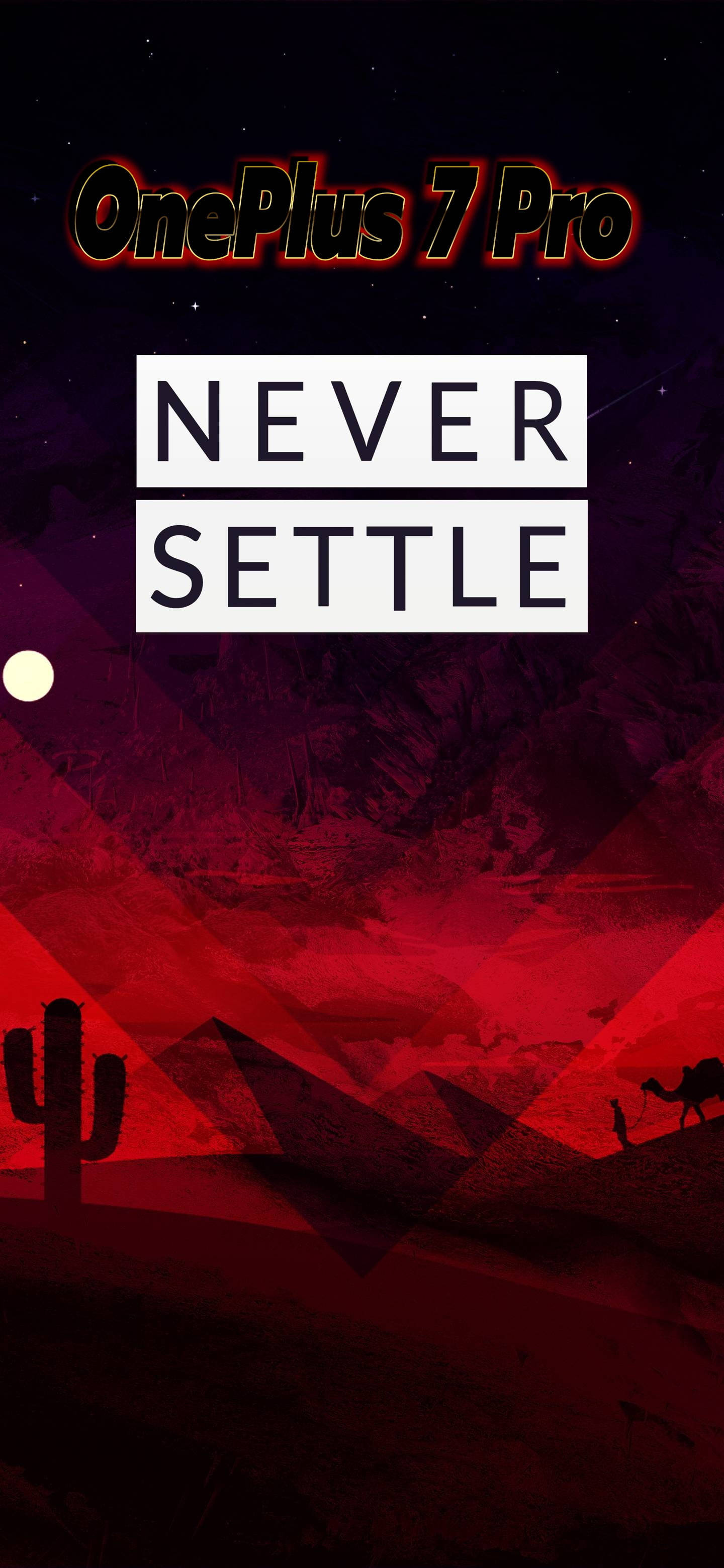 Oneplus 7 Pro Desert And Mountain Wallpaper