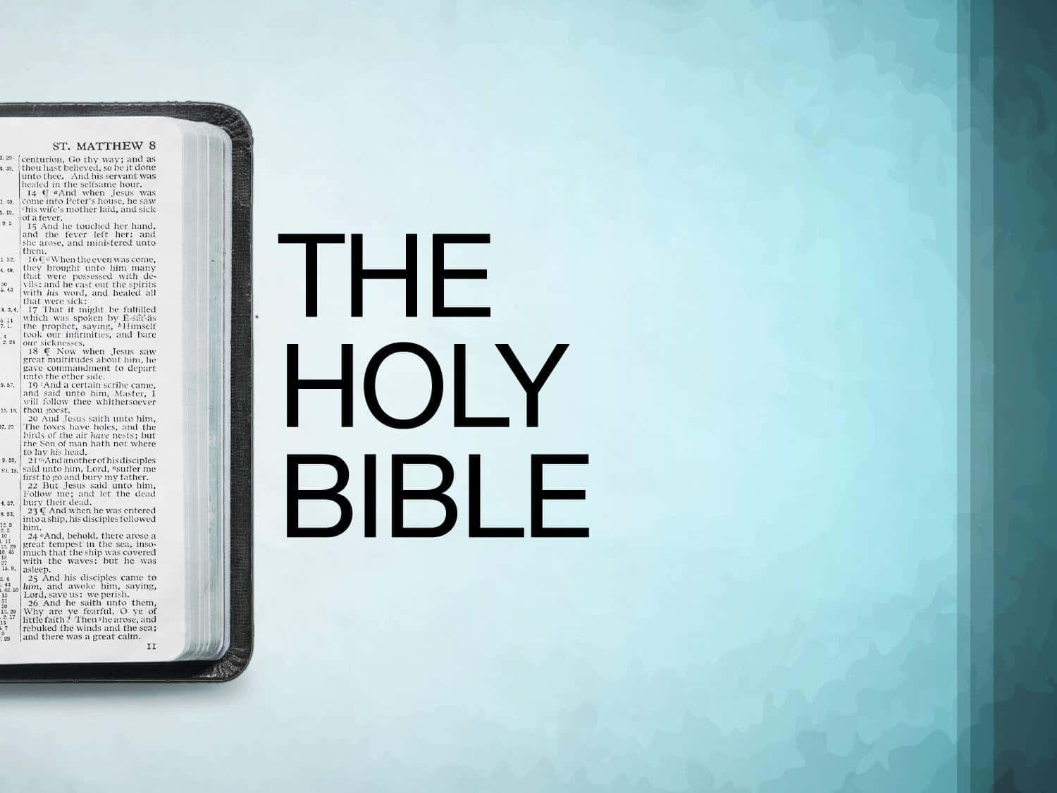 Open Page Holy Bible Wallpaper