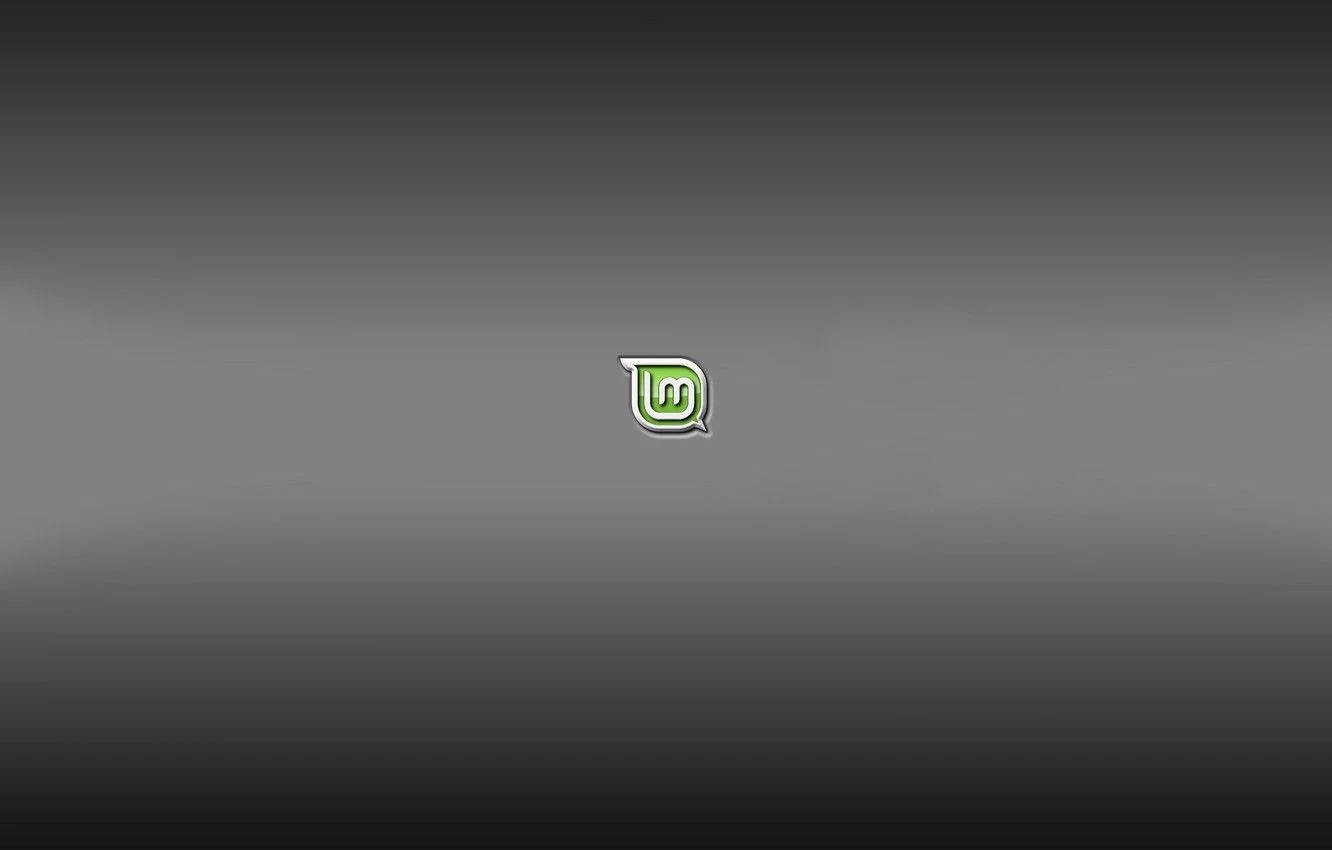 Operating System Linux Mint Logo Gray Gradient Wallpaper