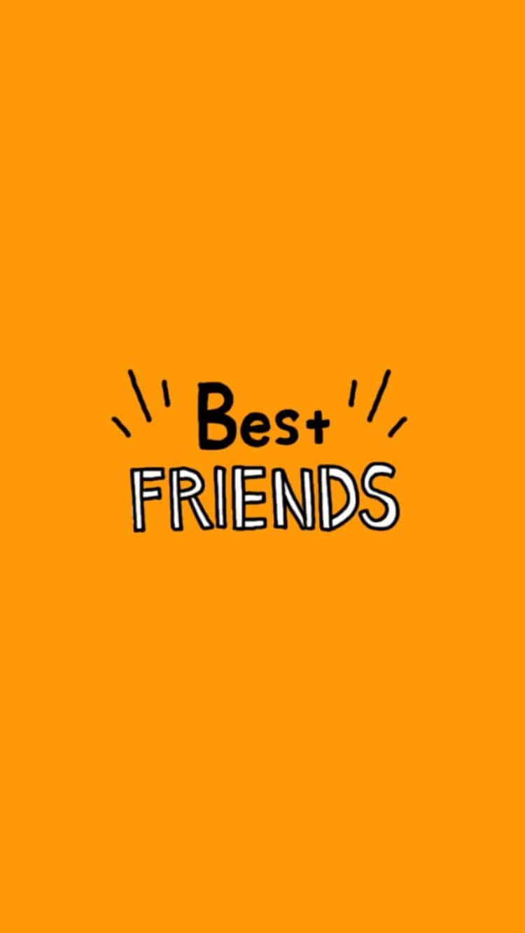 Orange Bff Digital Art Wallpaper