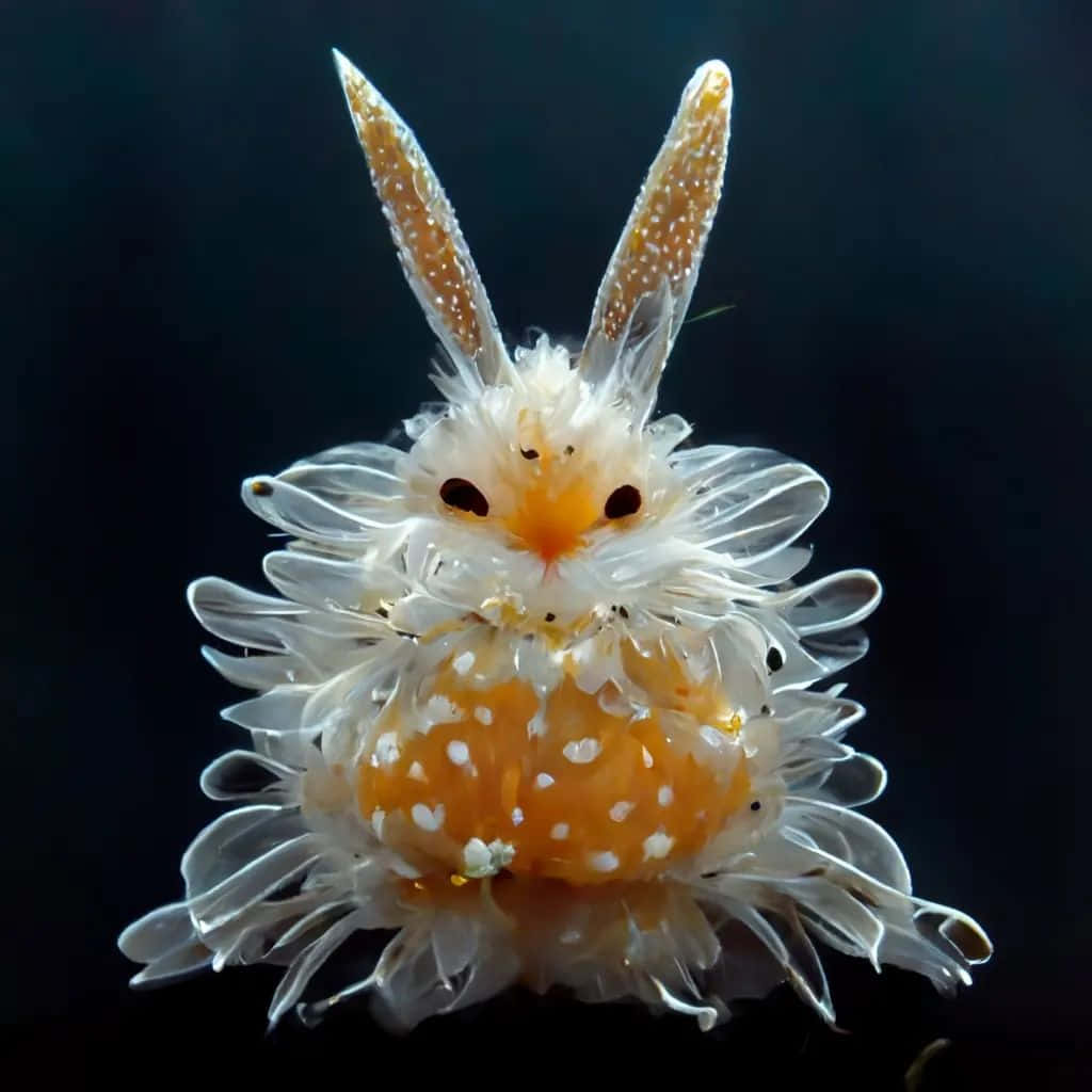 Orangeand White Sea Slug Wallpaper