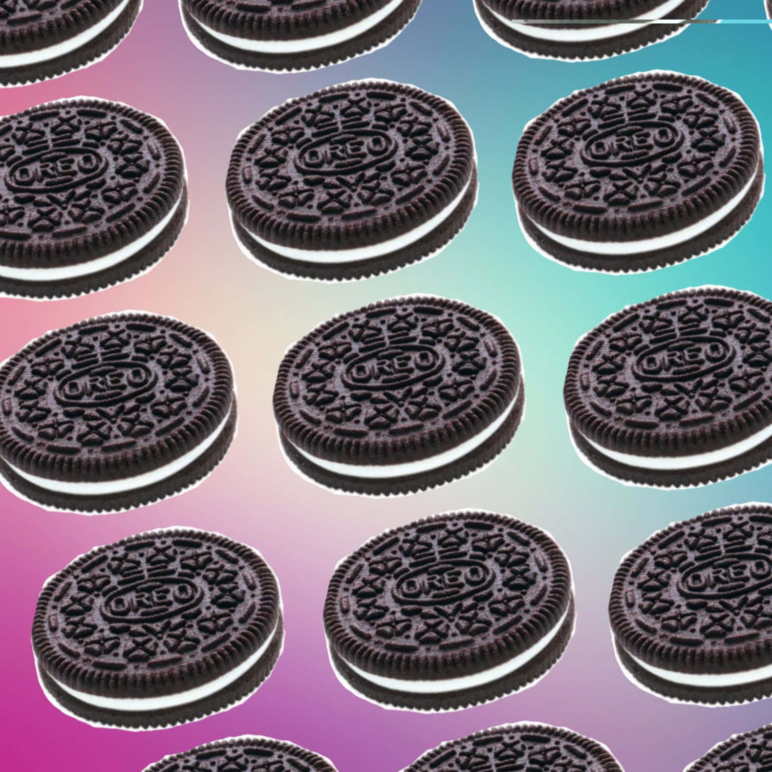 Oreo Cookie Rainbow Wallpaper