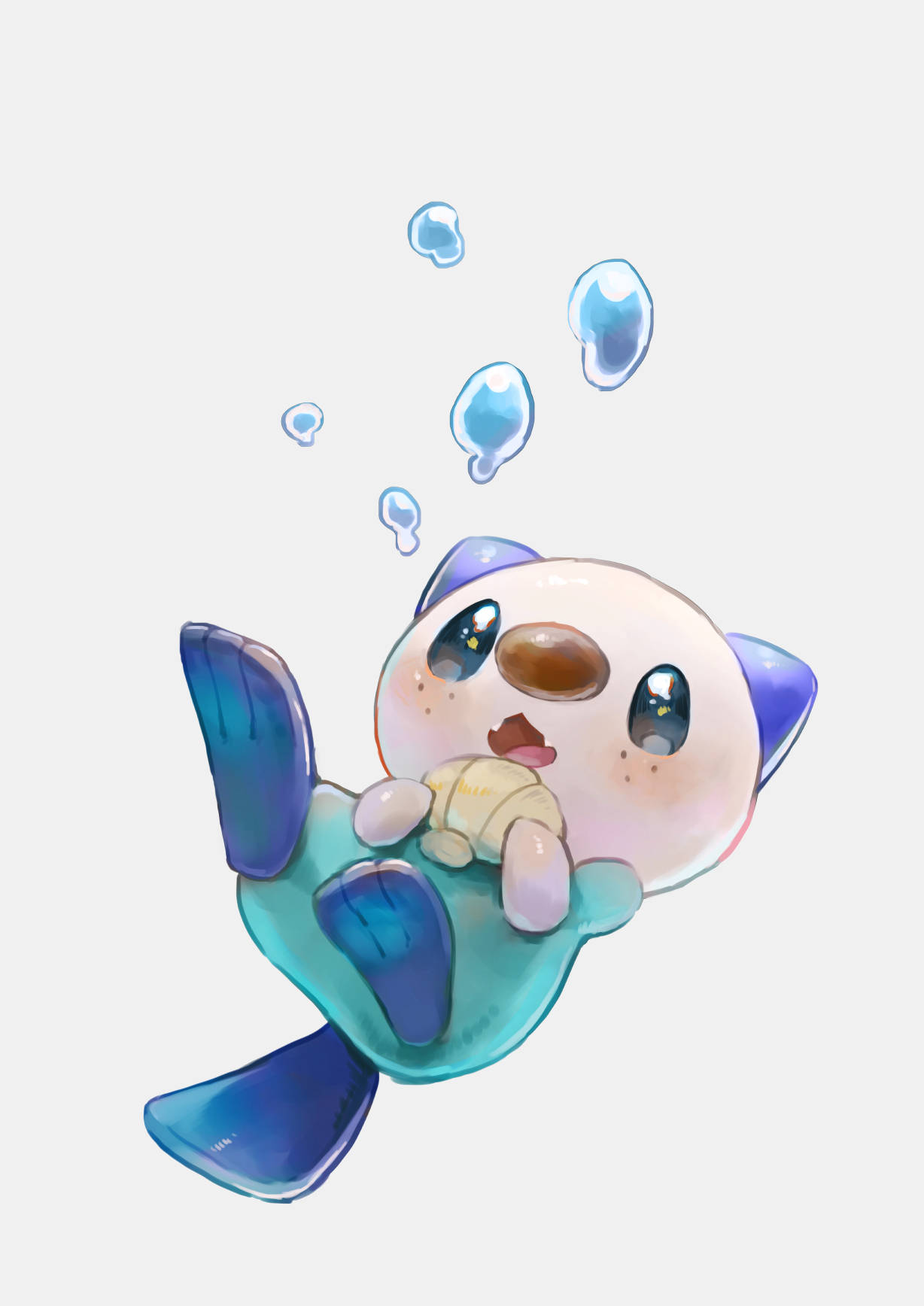 Oshawott Falling Wallpaper