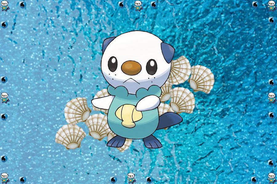 Oshawott In The Waters Wallpaper