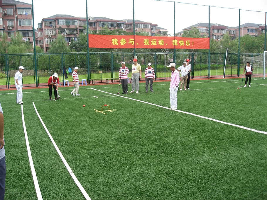 Outdoor Croquet Game Session.jpg Wallpaper