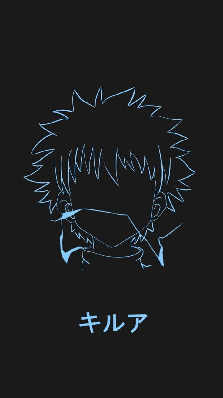 Outline Of Killua Iphone Wallpaper