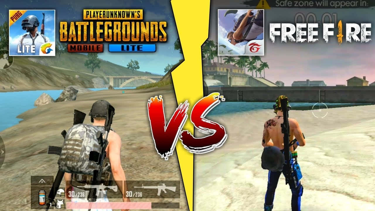 P U B Gvs Free Fire Comparison Wallpaper