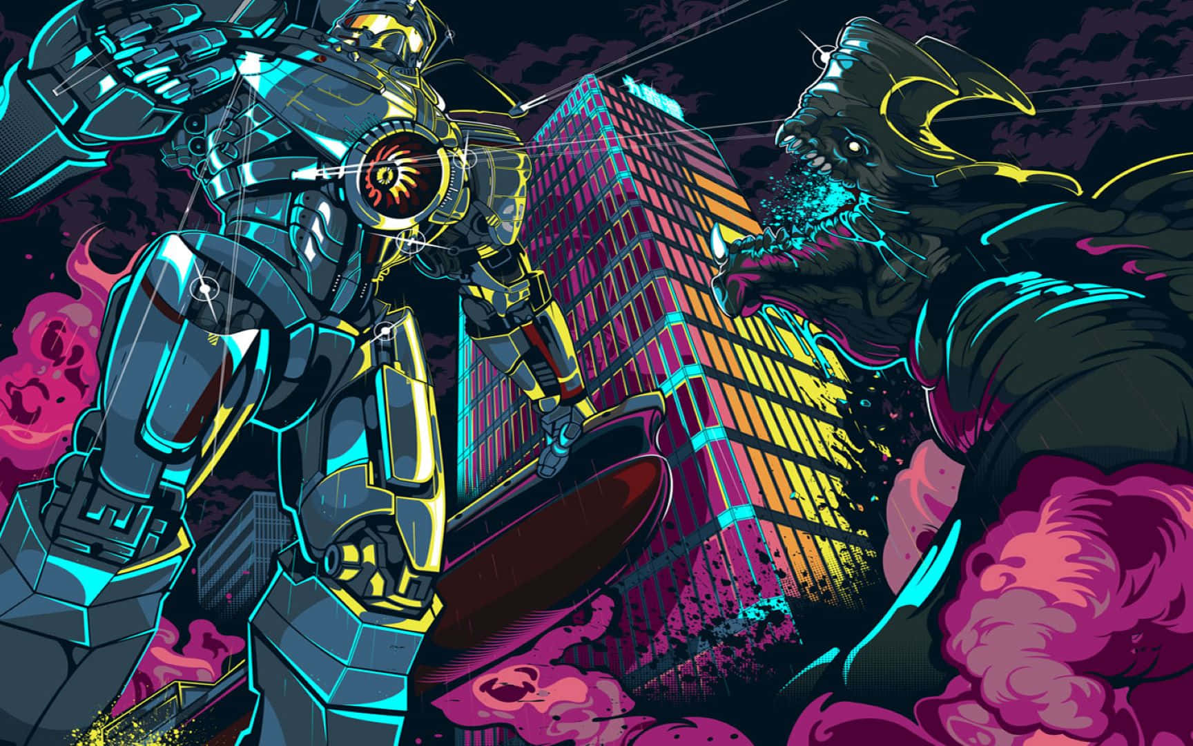 Pacific Rim Battle Artwork Wallpaper