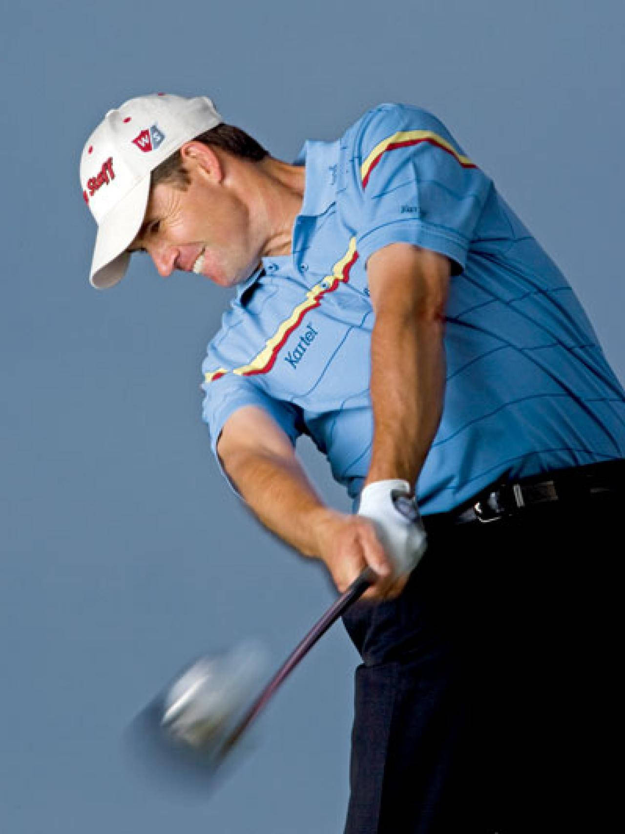 Padraig Harrington Smiling And Swinging Wallpaper