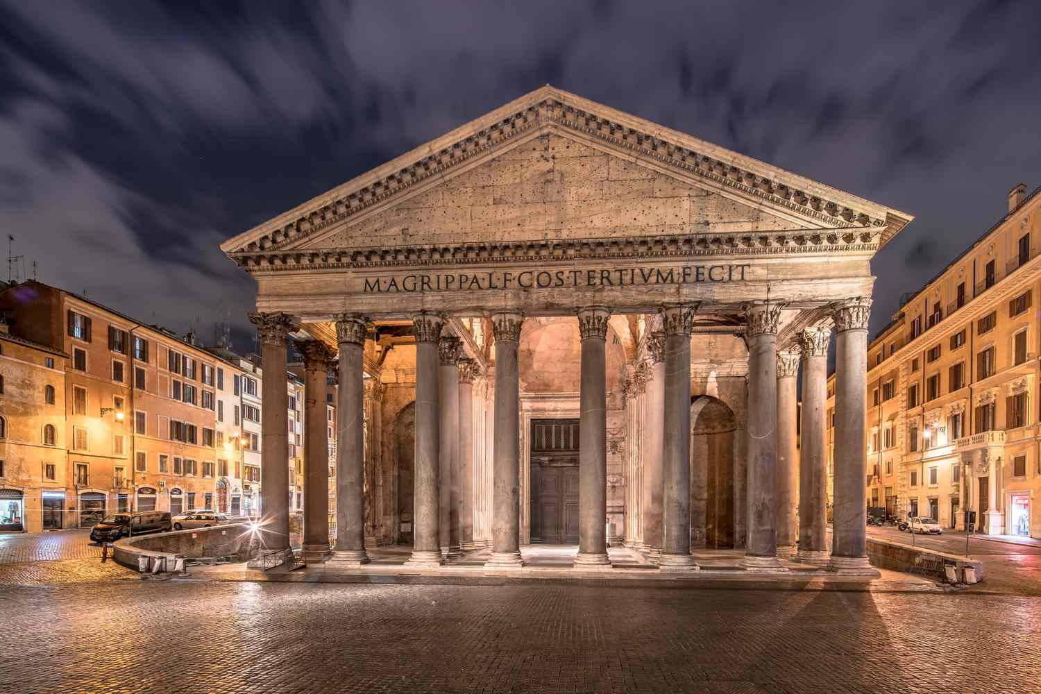 Pantheon Bright Night Lights Wallpaper