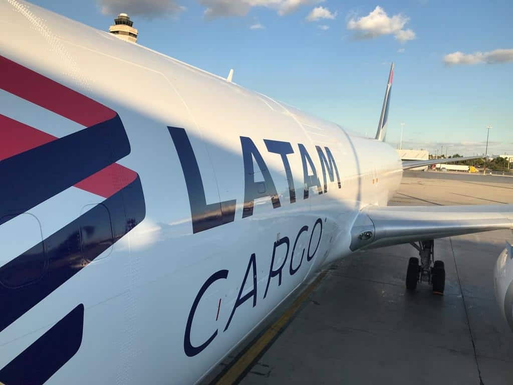 Parked Latam Cargo Plane Wallpaper